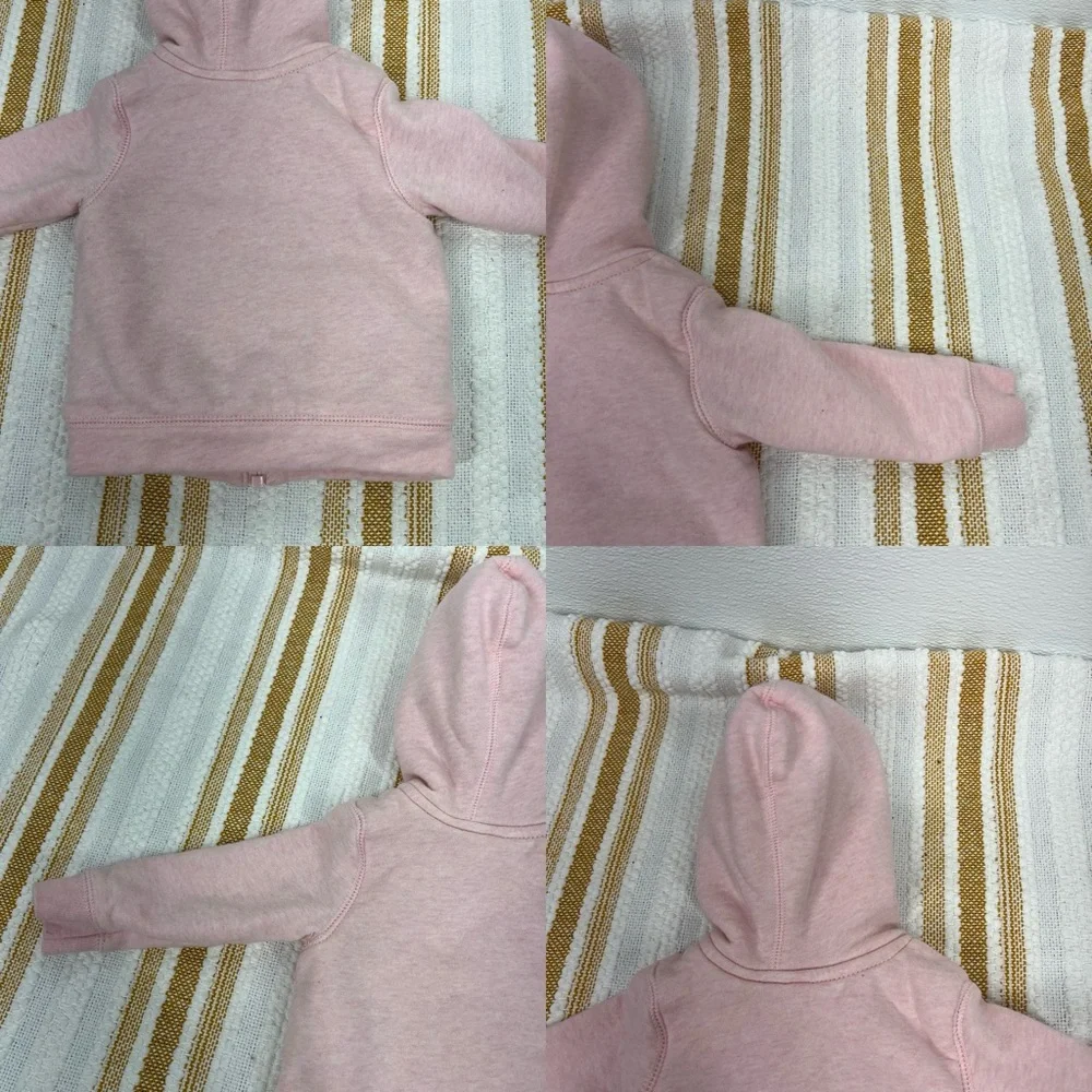 Baby Girls Zip-Up Fleece Hoodie 12M Heather Carters‎
